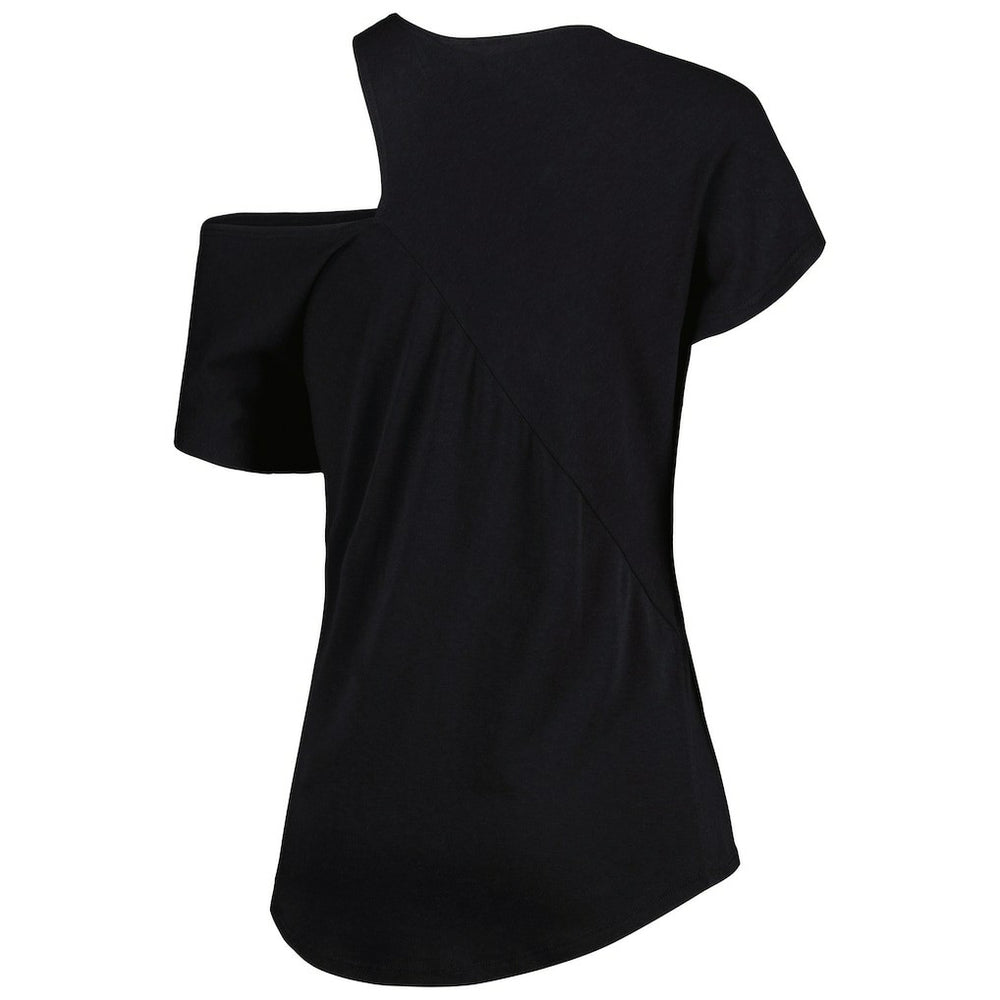 Washington Commanders KIYA TOMLIN Women's Cut Out Tri-Blend Shirt - Black