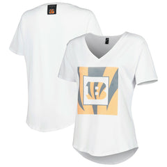 Cincinnati Bengals KIYA TOMLIN Women's V-Neck T-Shirt - White T-shirts