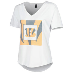 Cincinnati Bengals KIYA TOMLIN Women's V-Neck T-Shirt - White T-shirts