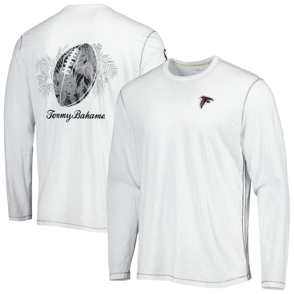 Atlanta Falcons Laces Out Billboard Long Sleeve T-Shirt - White T-shirts