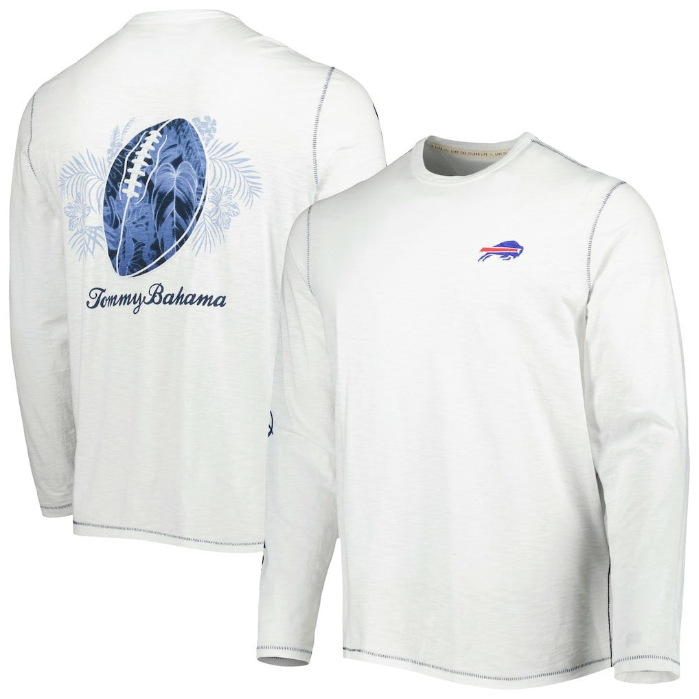 Buffalo Bills Laces Out Billboard Long Sleeve T-Shirt - White T-shirts