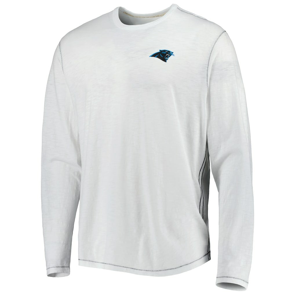 Carolina Panthers Laces Out Billboard Long Sleeve T-Shirt - White T-shirts