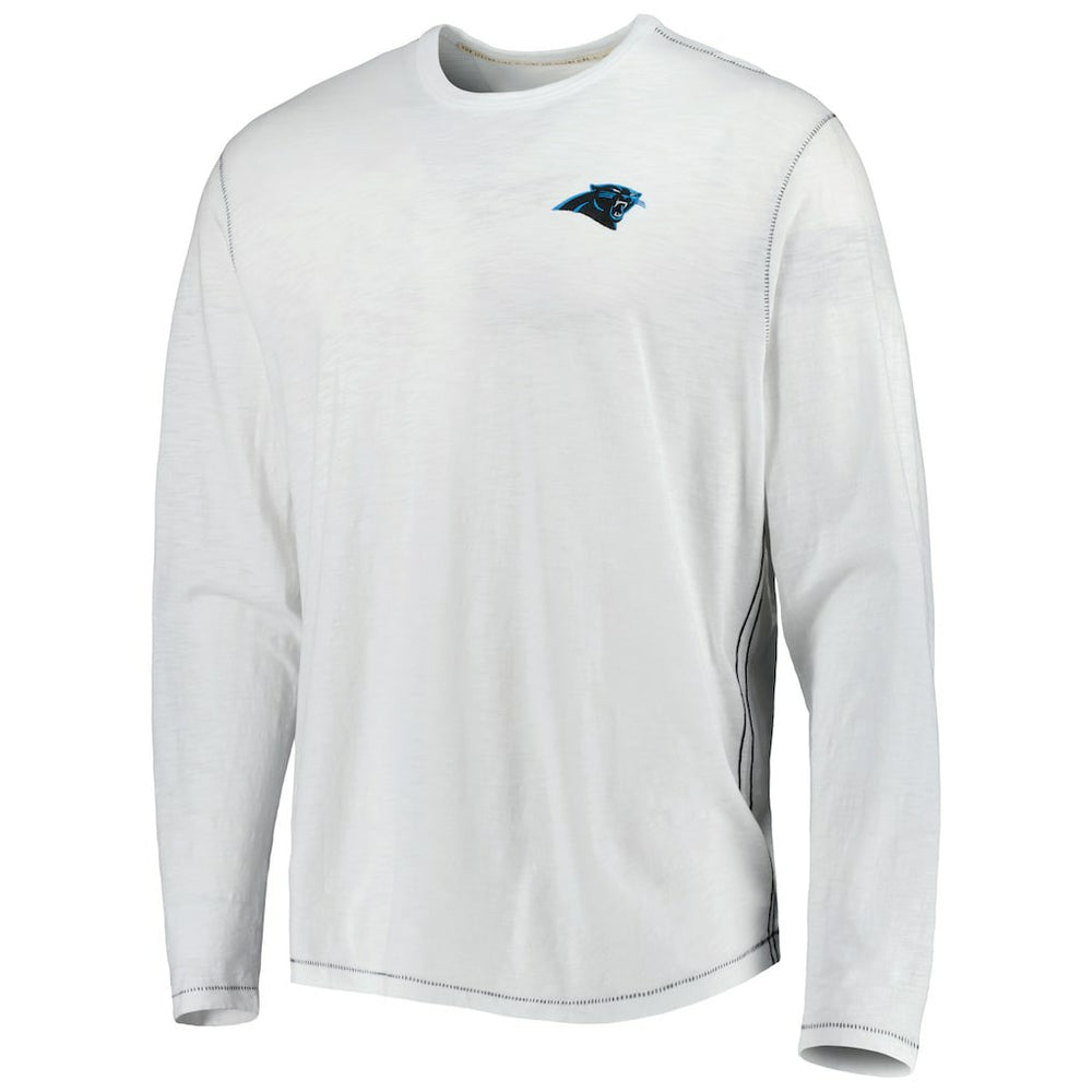 Carolina Panthers Laces Out Billboard Long Sleeve T-Shirt - White T-shirts