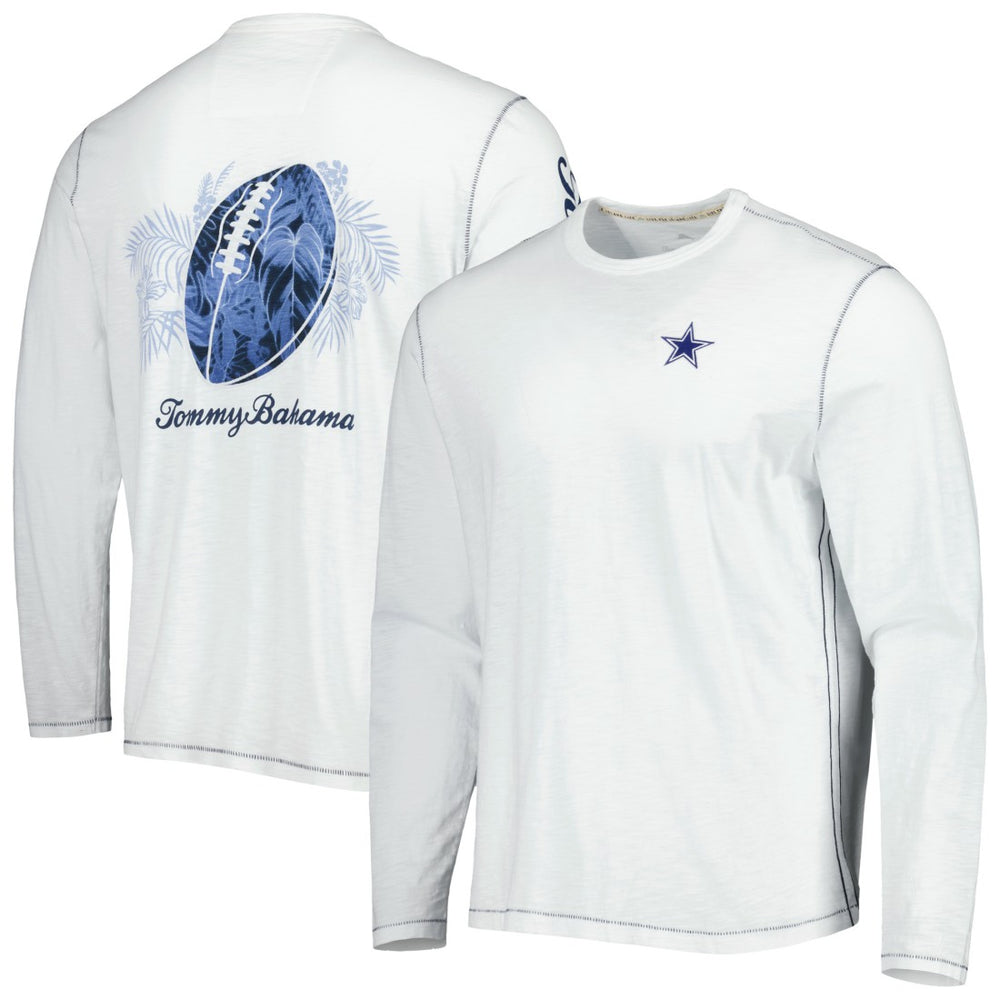 Dallas Cowboys Laces Out Billboard Long Sleeve T-Shirt - White T-shirts