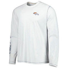 Denver Broncos Laces Out Billboard Long Sleeve T-Shirt - White T-shirts