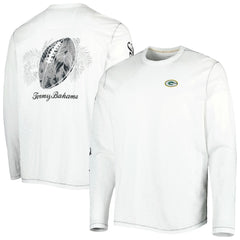 Green Bay Packers Laces Out Billboard Long Sleeve T-Shirt - White T-shirts