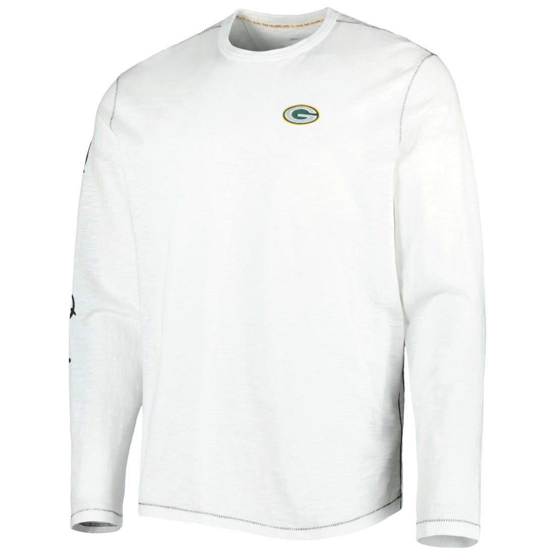 Green Bay Packers Laces Out Billboard Long Sleeve T-Shirt - White T-shirts