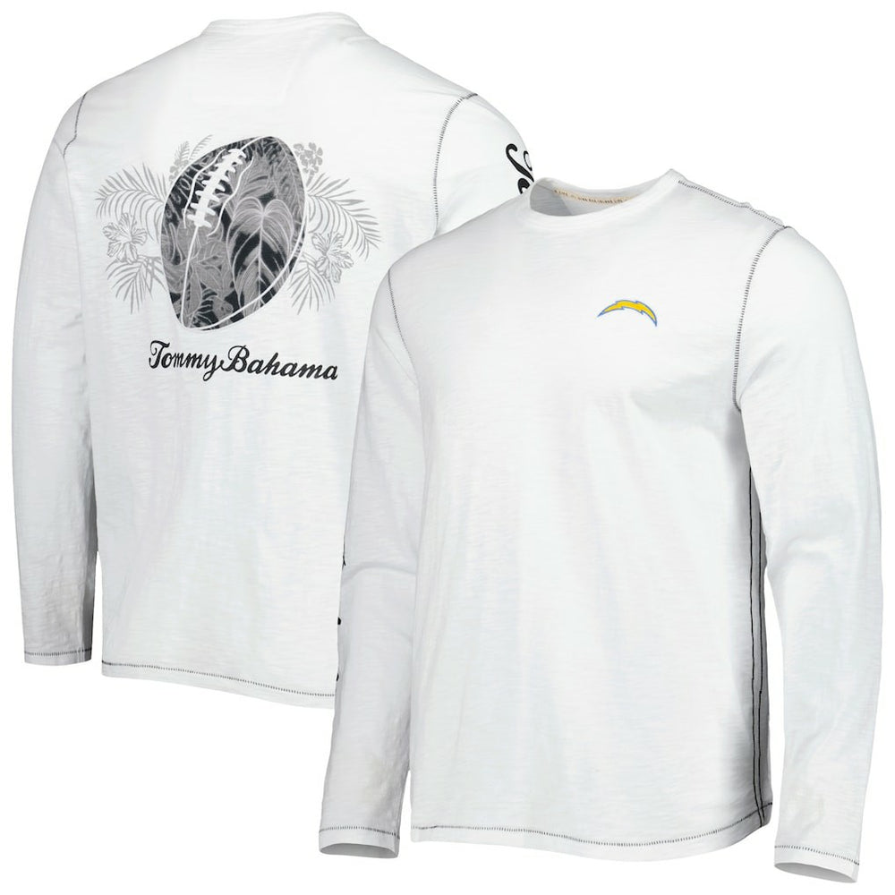 Los Angeles Chargers Laces Out Billboard Long Sleeve T-Shirt - White T-shirts