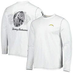 Los Angeles Chargers Laces Out Billboard Long Sleeve T-Shirt - White T-shirts