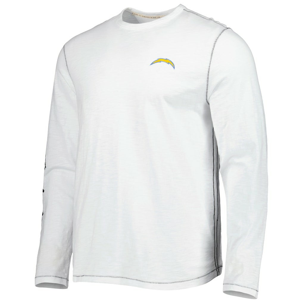 Los Angeles Chargers Laces Out Billboard Long Sleeve T-Shirt - White T-shirts