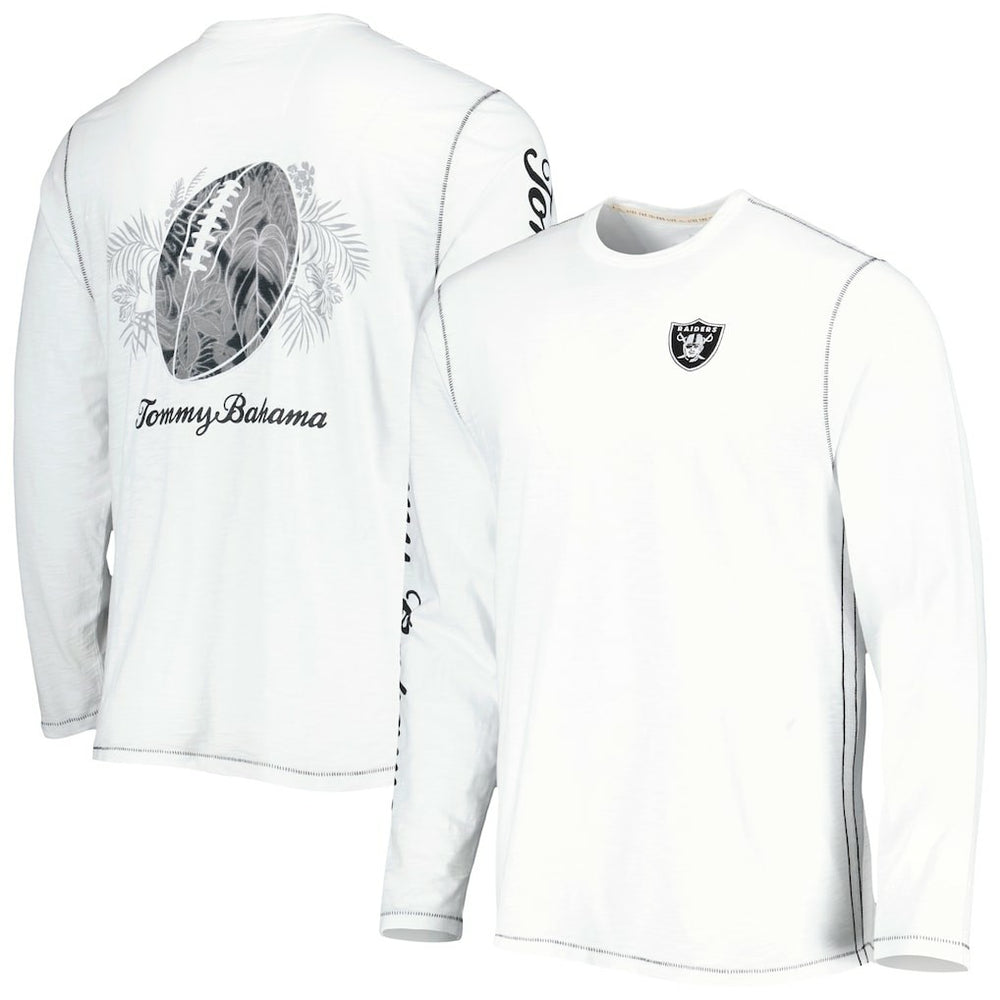 Las Vegas Raiders Laces Out Billboard Long Sleeve T-Shirt - White T-shirts