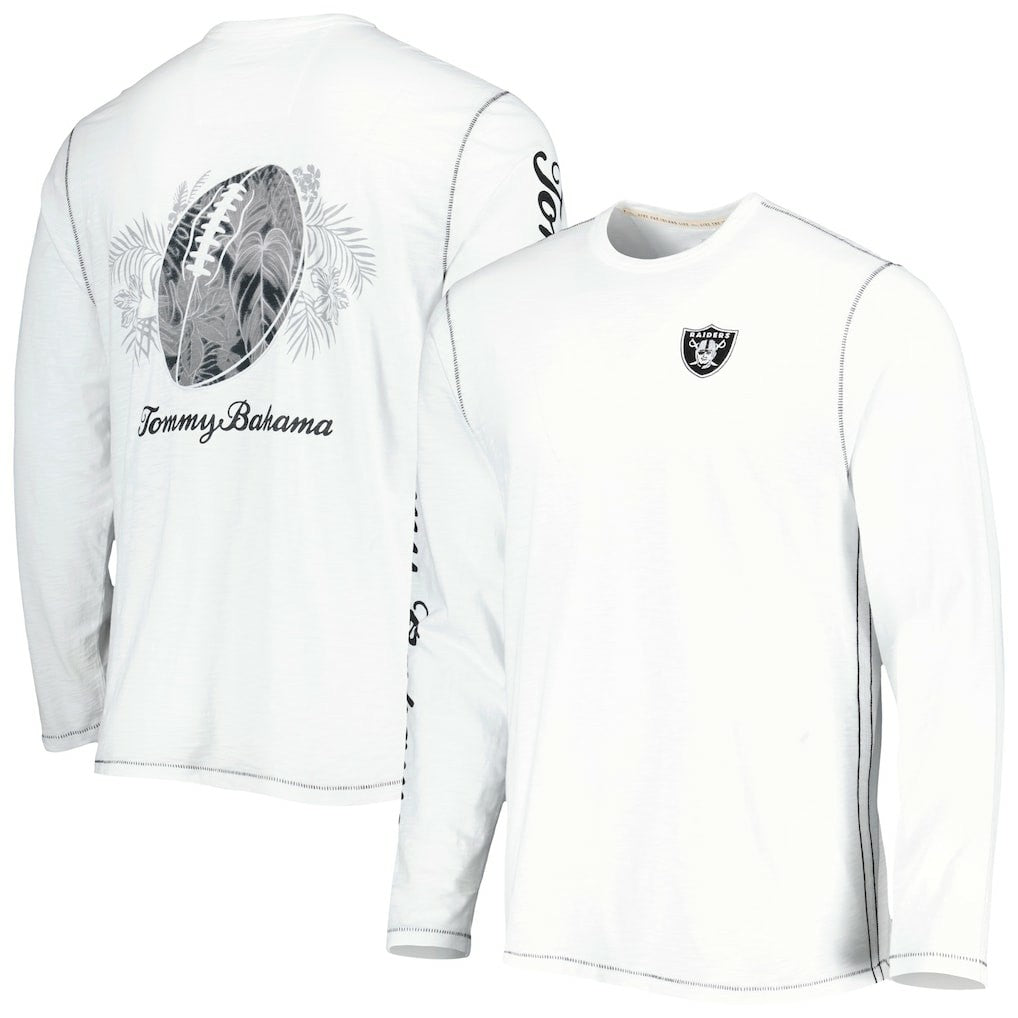 Las Vegas Raiders Laces Out Billboard Long Sleeve T-Shirt - White T-shirts