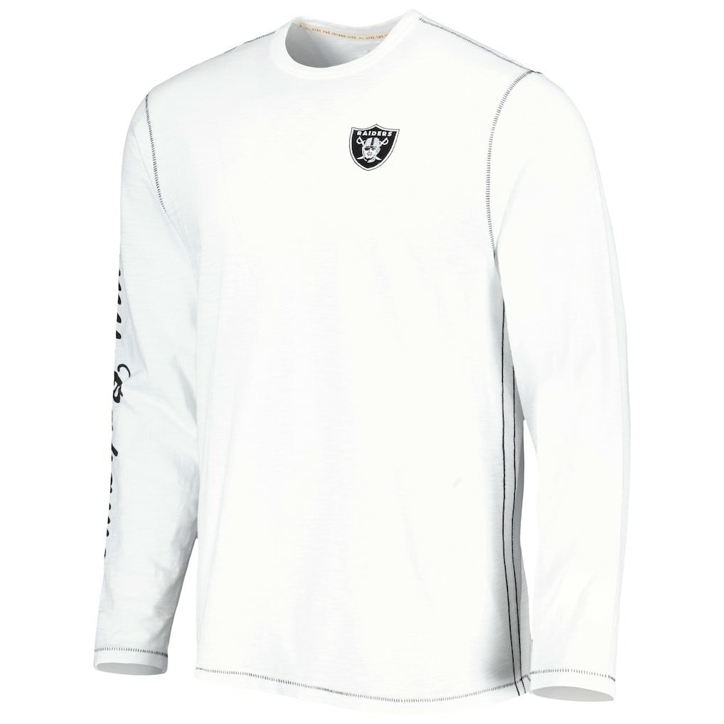 Las Vegas Raiders Laces Out Billboard Long Sleeve T-Shirt - White T-shirts
