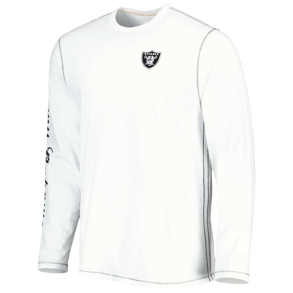 Las Vegas Raiders Laces Out Billboard Long Sleeve T-Shirt - White T-shirts