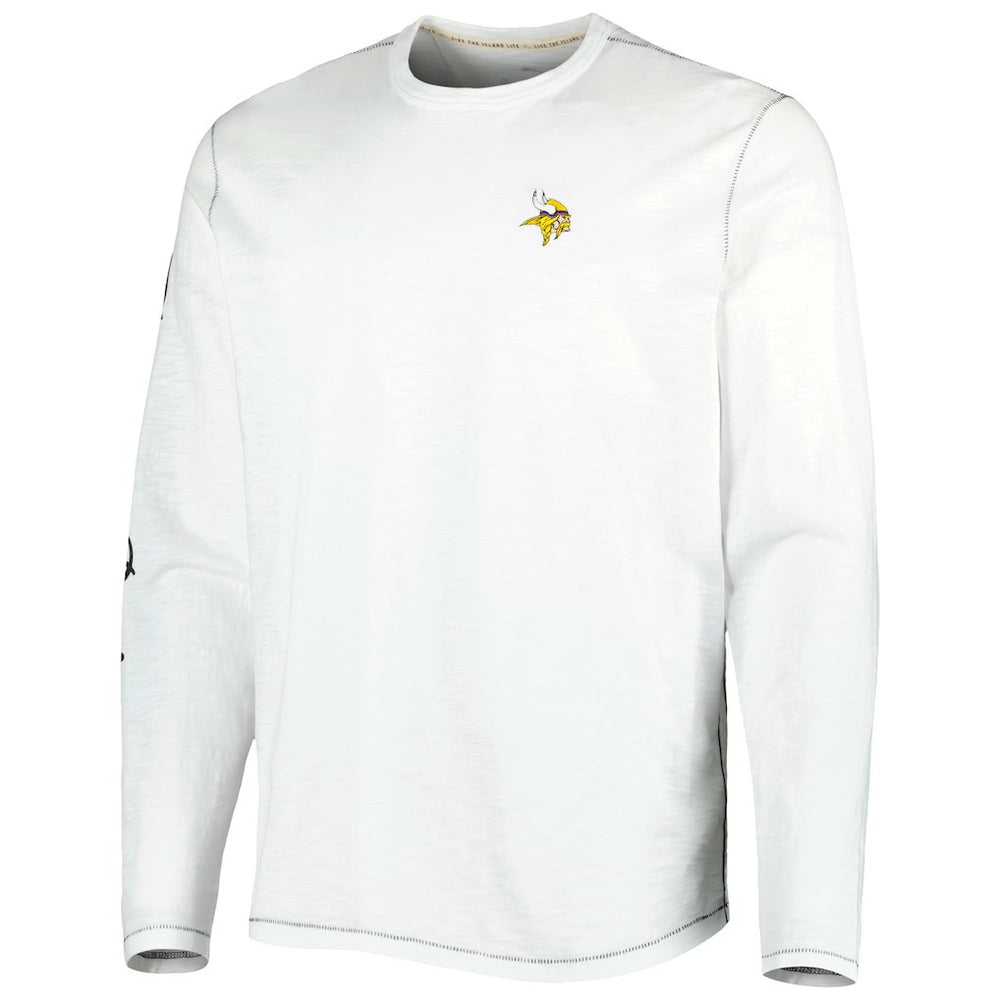 Minnesota Vikings Laces Out Billboard Long Sleeve T-Shirt - White T-shirts