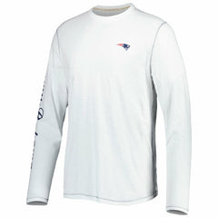 New England Patriots Laces Out Billboard Long Sleeve T-Shirt - White T-shirts
