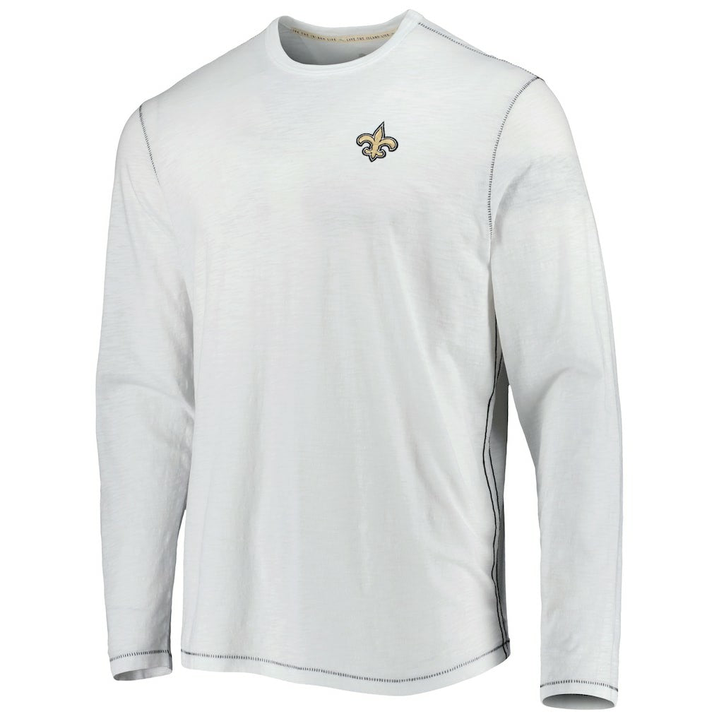 New Orleans Saints Laces Out Billboard Long Sleeve T-Shirt - White T-shirts