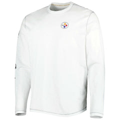 Pittsburgh Steelers Laces Out Billboard Long Sleeve T-Shirt - White T-shirts