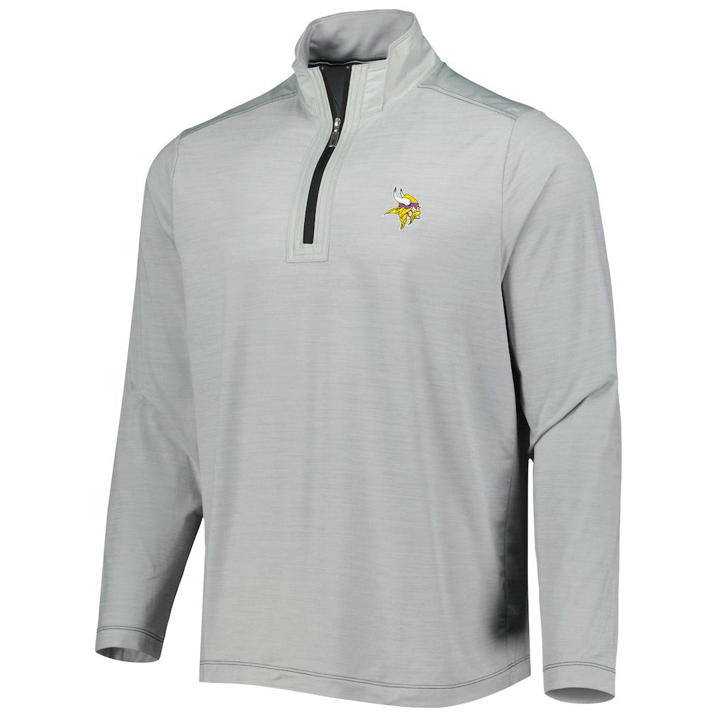 Minnesota Vikings On Deck IslandZone Half-Zip Jacket - Gray Jackets