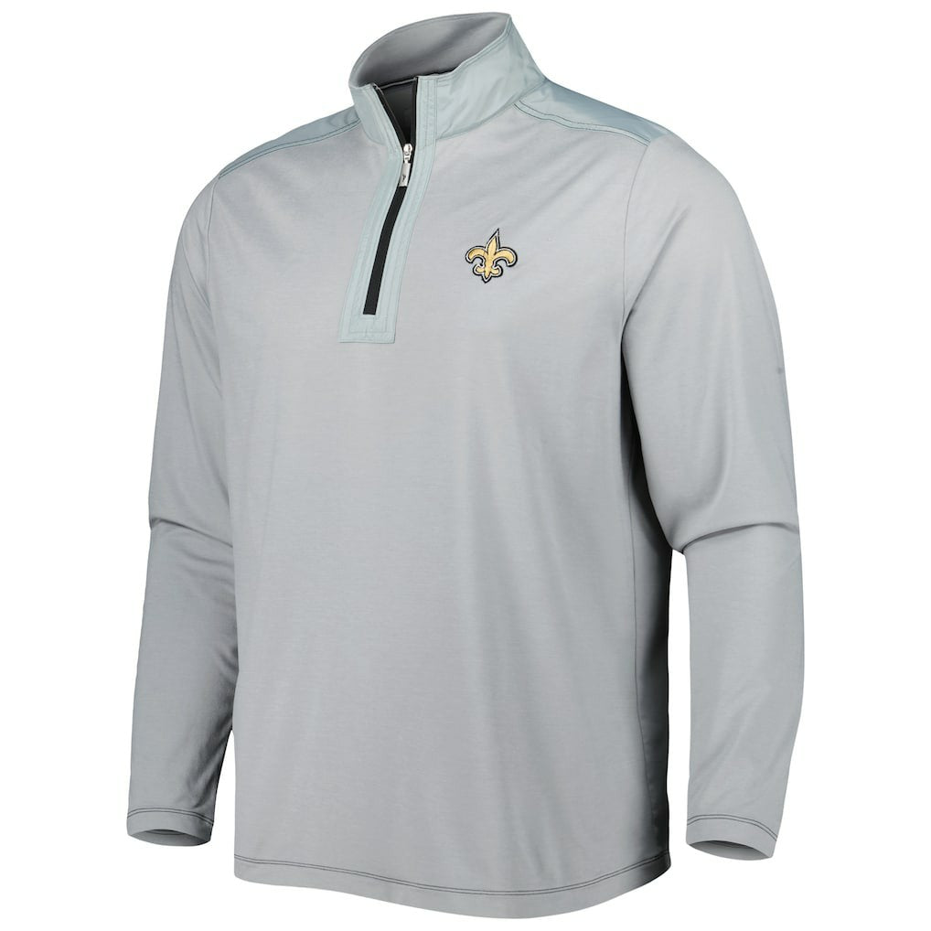 New Orleans Saints On Deck IslandZone Half-Zip Jacket - Gray Jackets