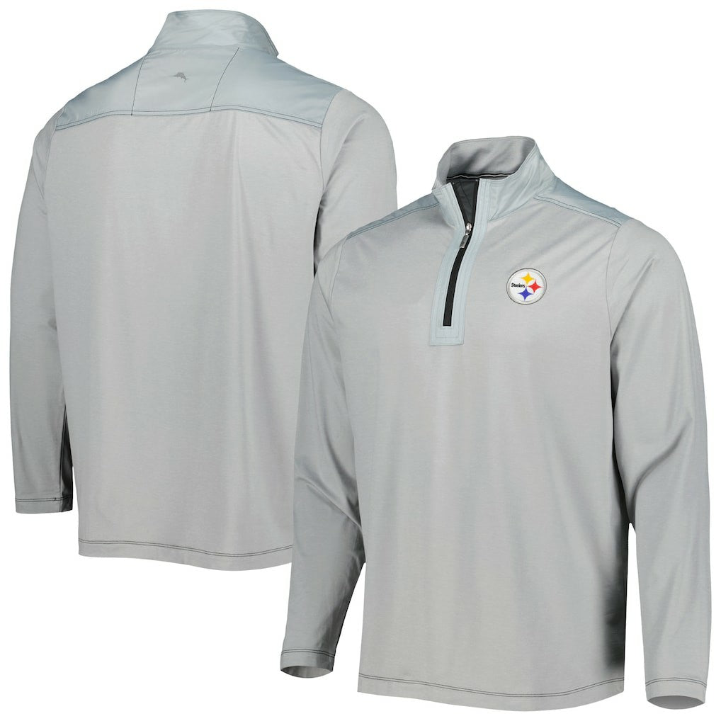 Pittsburgh Steelers On Deck IslandZone Half-Zip Jacket - Gray Jackets