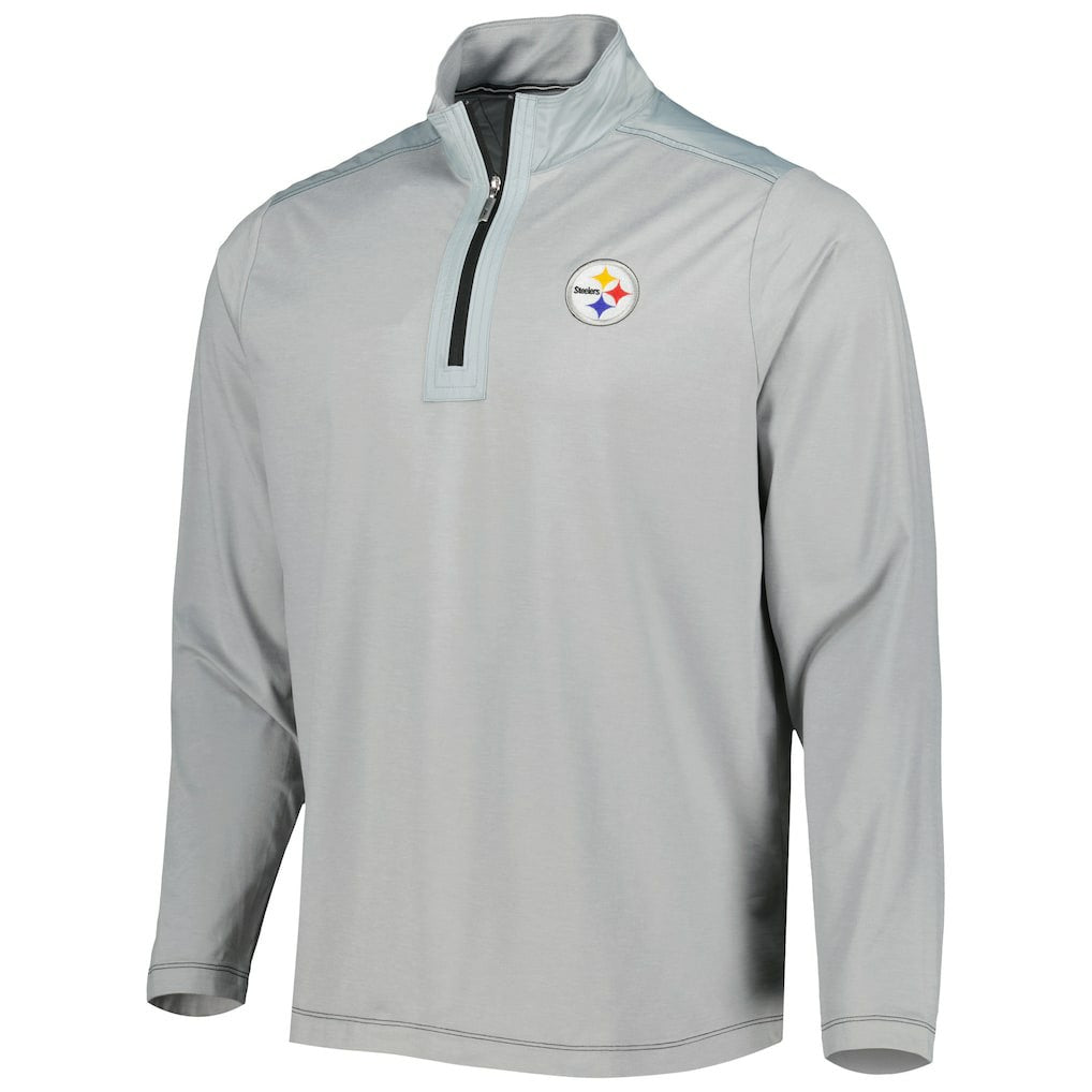 Pittsburgh Steelers On Deck IslandZone Half-Zip Jacket - Gray Jackets
