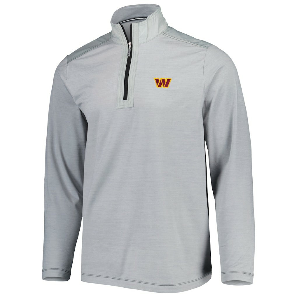 Washington Commanders On Deck IslandZone Half-Zip Jacket - Gray Jackets
