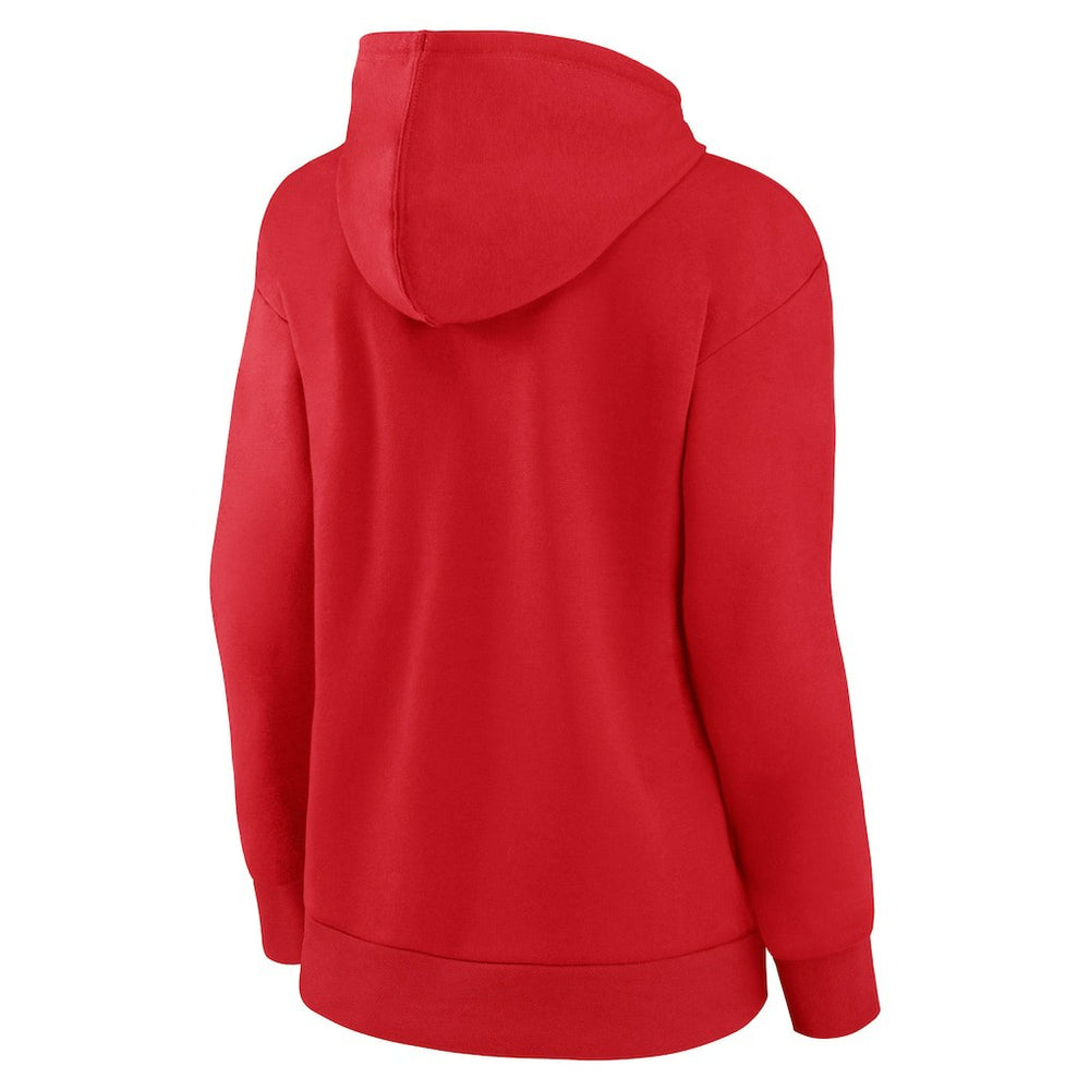 Kansas City Chiefs Women's Team Logo Victory Script Pullover Hoodie - Red Hoodies