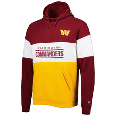 Washington Commanders New Era Colorblock Current Pullover Hoodie - Gold Hoodies
