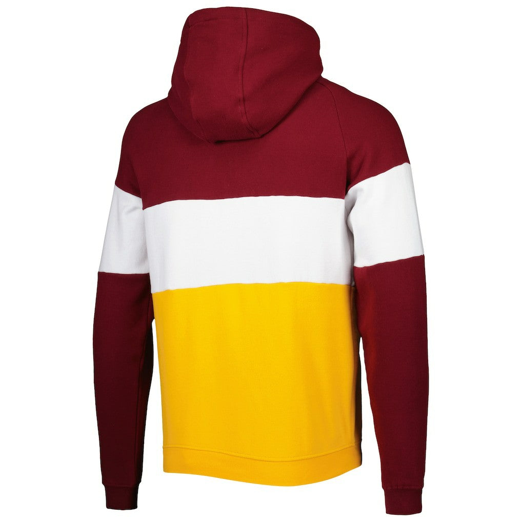 Washington Commanders New Era Colorblock Current Pullover Hoodie - Gold Hoodies