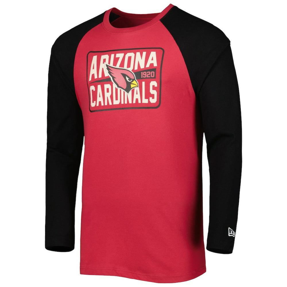 Arizona Cardinals New Era Current Raglan Long Sleeve T-Shirt - Cardinal T-shirts