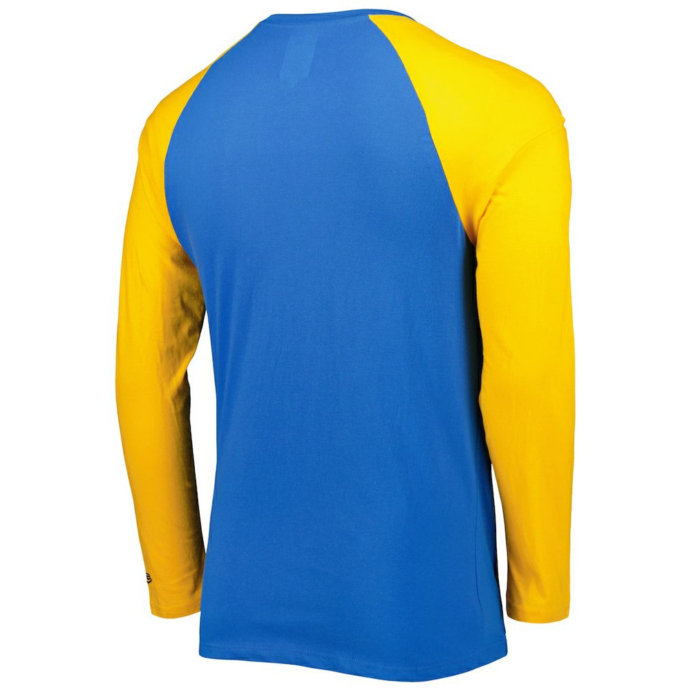 Los Angeles Chargers New Era Current Raglan Long Sleeve T-Shirt - Powder Blue T-shirts