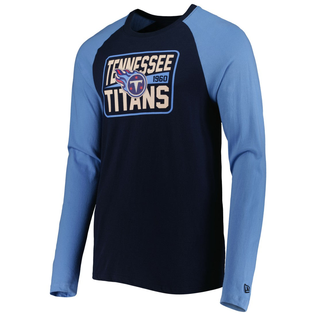 Tennessee Titans New Era Current Raglan Long Sleeve T-Shirt - Navy T-shirts