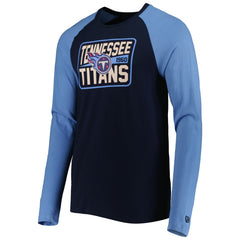 Tennessee Titans New Era Current Raglan Long Sleeve T-Shirt - Navy T-shirts
