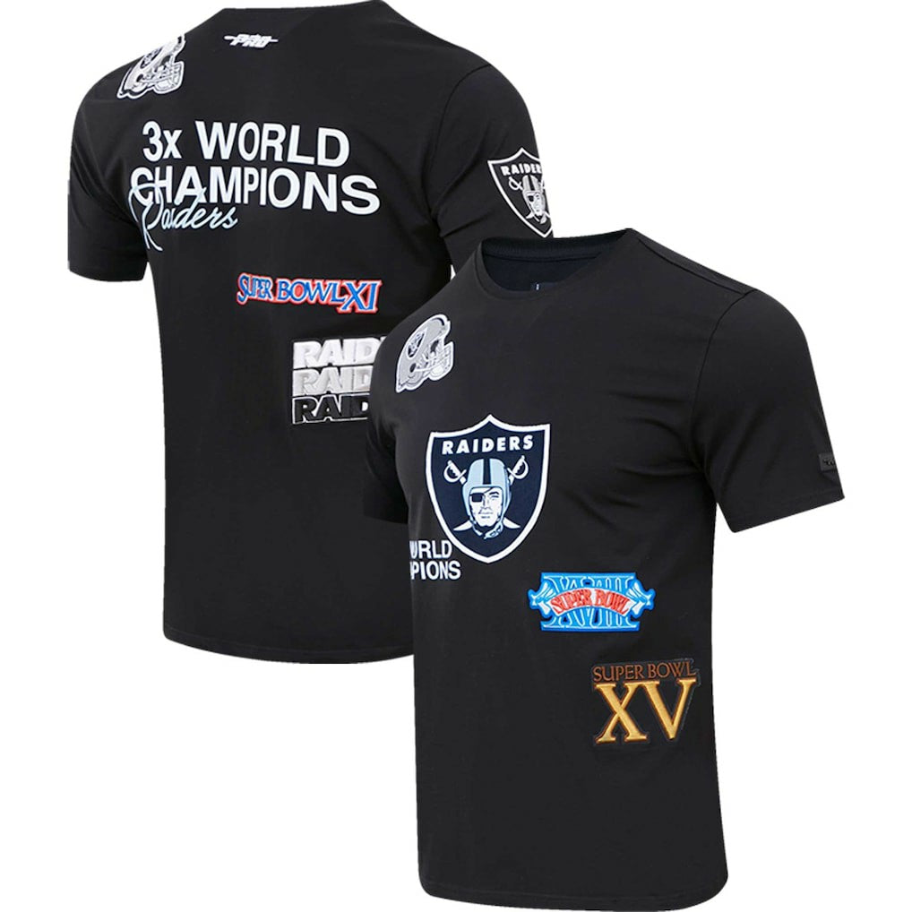 Las Vegas Raiders Pro Standard Championship T-Shirt - Black T-shirts