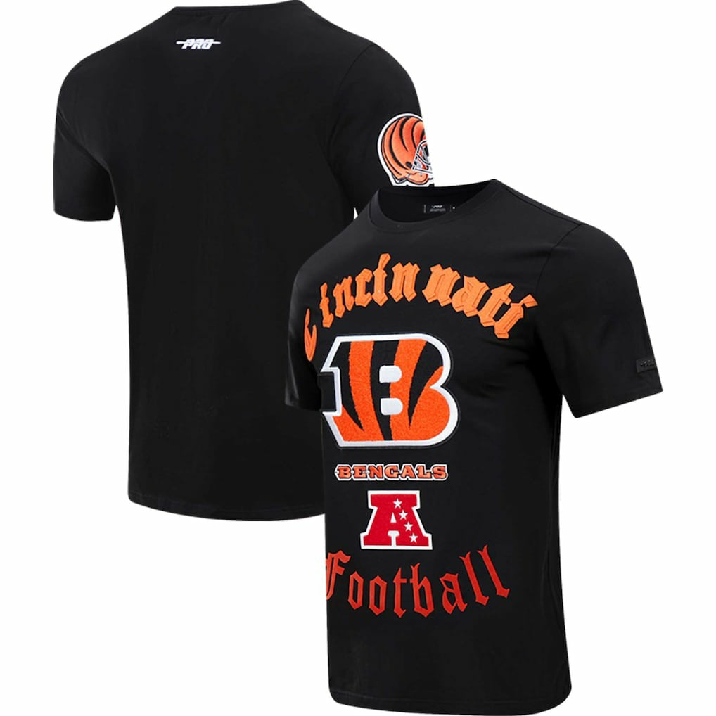 Cincinnati Bengals Pro Standard Old English T-Shirt - Black T-shirts
