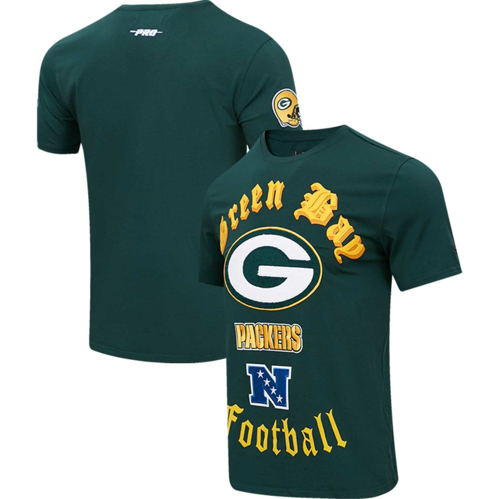 Green Bay Packers Pro Standard Old English T-Shirt - Green T-shirts