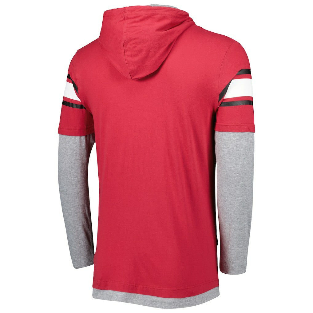 Arizona Cardinals New Era Long Sleeve Hoodie T-Shirt - Cardinal Hoodies