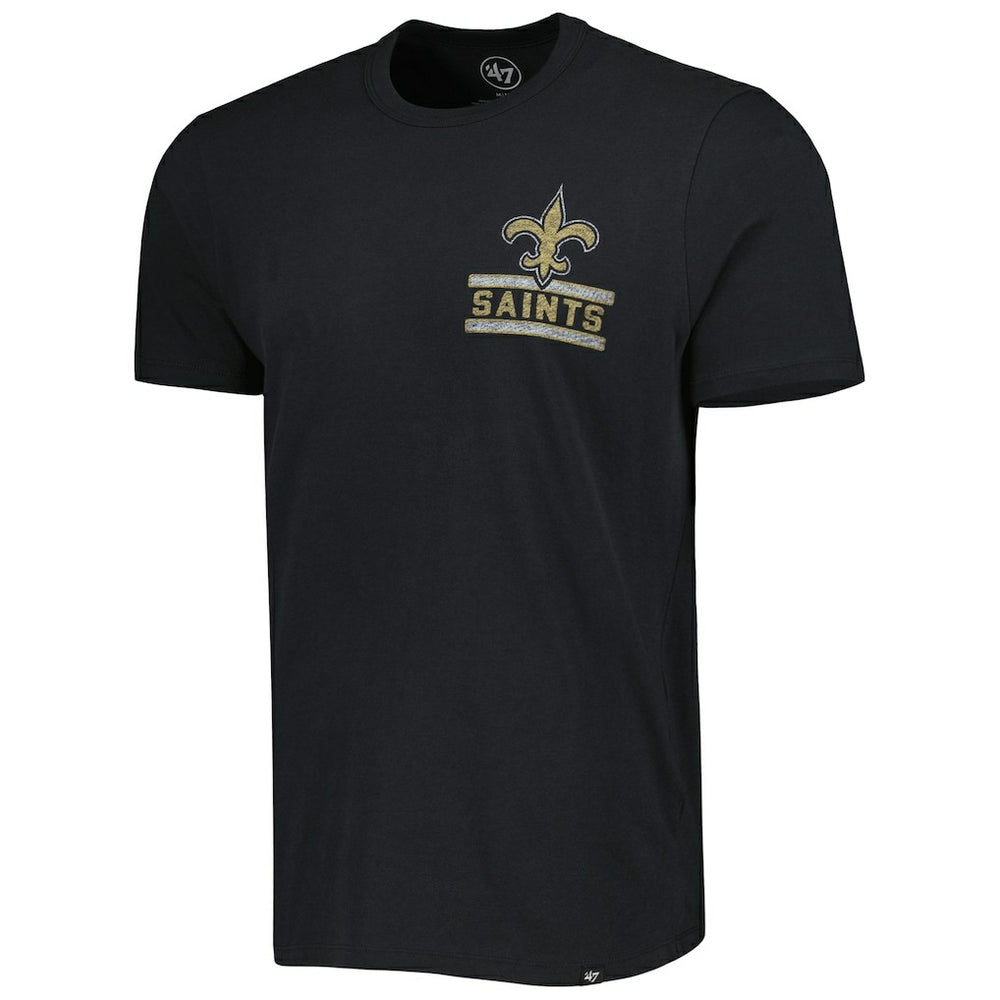 New Orleans Saints '47 Open Field Franklin T-Shirt - Black T-shirts