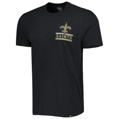 New Orleans Saints '47 Open Field Franklin T-Shirt - Black T-shirts