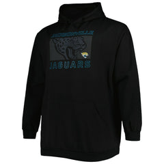 Jacksonville Jaguars Big & Tall Pop of Color Pullover Hoodie - Black Hoodies