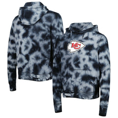 Kansas City Chiefs New Era Team Tie-Dye Pullover Hoodie - Black Hoodies