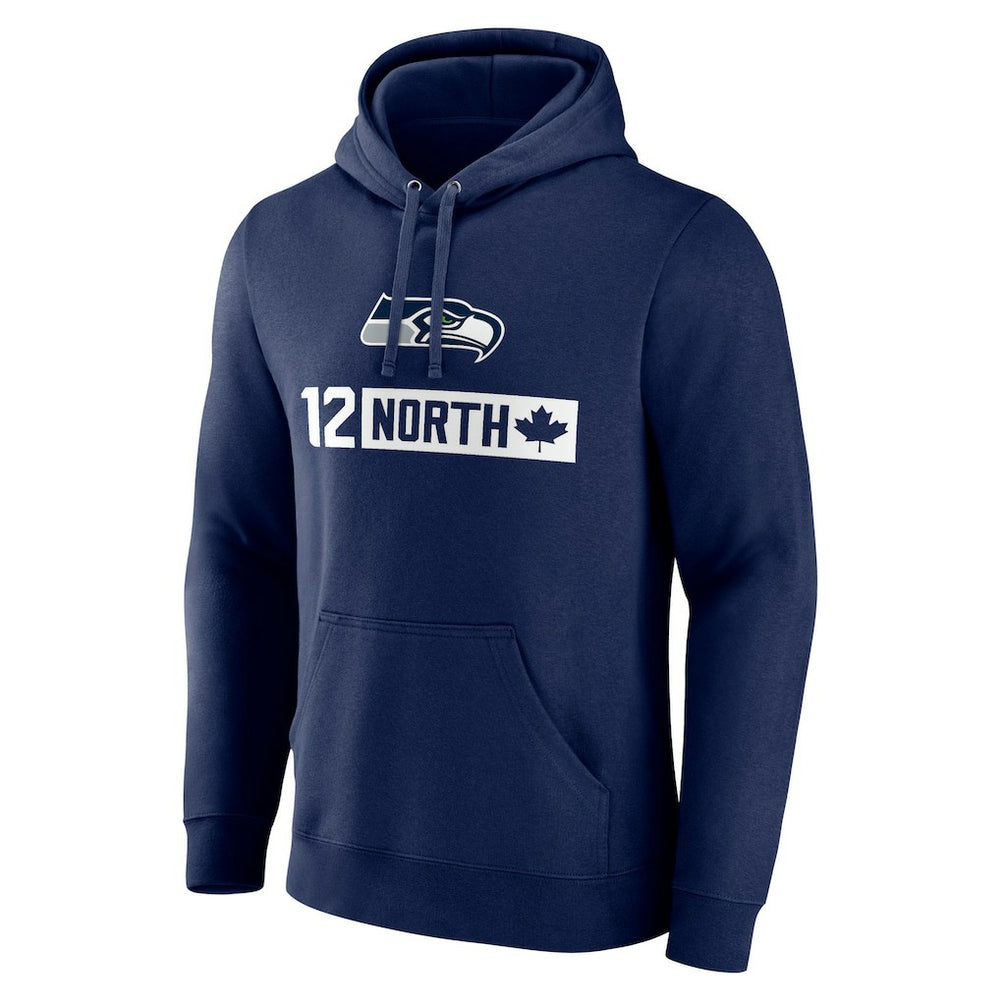 Seattle Seahawks 12 North Pullover Hoodie - College Navy Hoodies