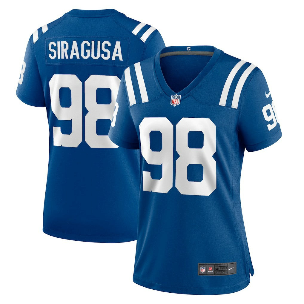 Tony Siragusa Indianapolis Colts Women's Game Retired Player Jersey - Royal Jerseys