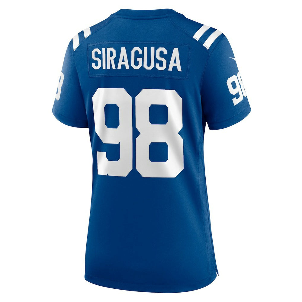 Tony Siragusa Indianapolis Colts Women's Game Retired Player Jersey - Royal Jerseys