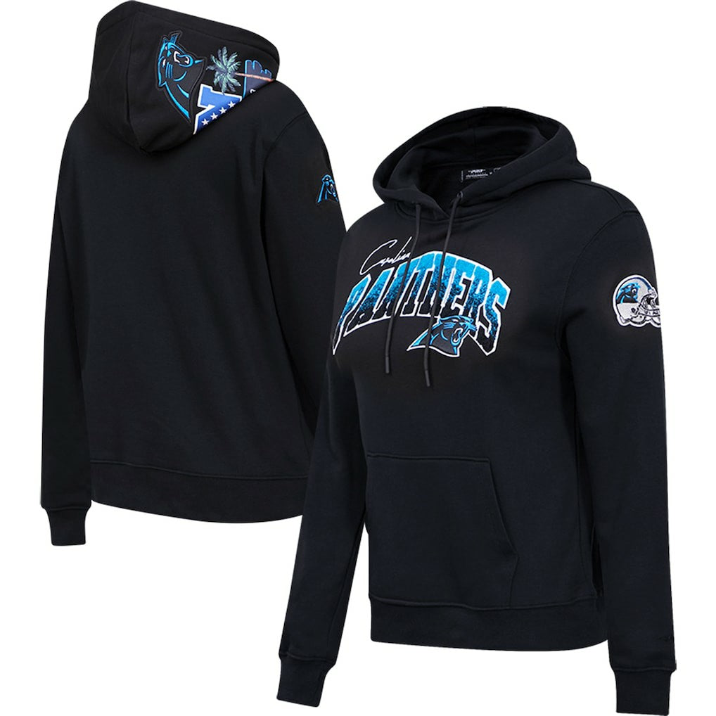 Carolina Panthers Pro Standard Women's Local Patch Pullover Hoodie - Black Hoodies