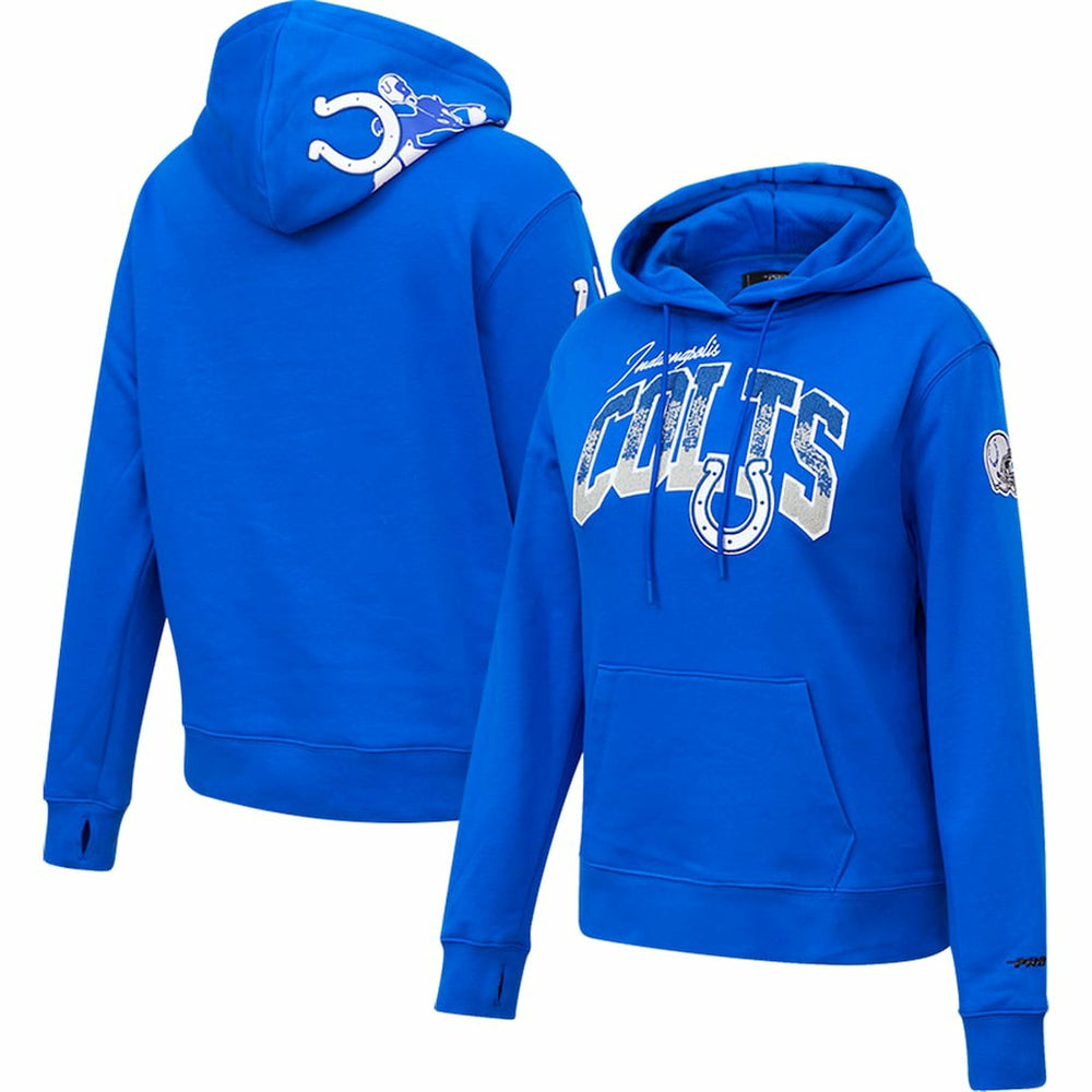 Indianapolis Colts Pro Standard Women's Local Patch Pullover Hoodie - Royal Hoodies