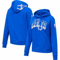 Indianapolis Colts Pro Standard Women's Local Patch Pullover Hoodie - Royal Hoodies