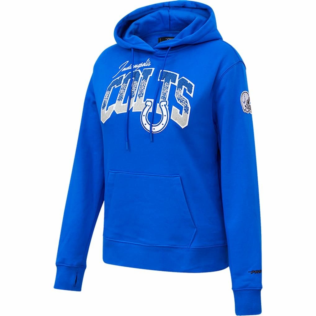 Indianapolis Colts Pro Standard Women's Local Patch Pullover Hoodie - Royal Hoodies