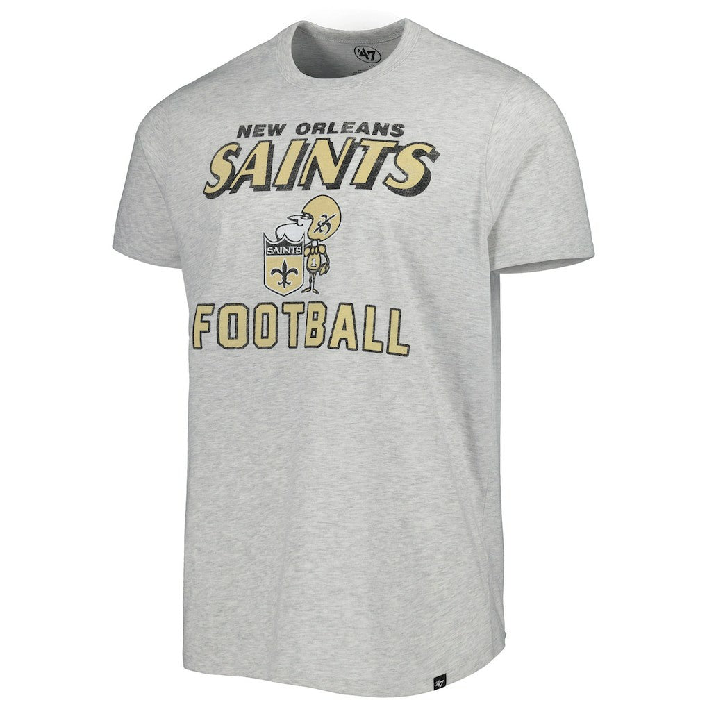 New Orleans Saints '47 Dozer Franklin Lightweight T-Shirt - Gray T-shirts